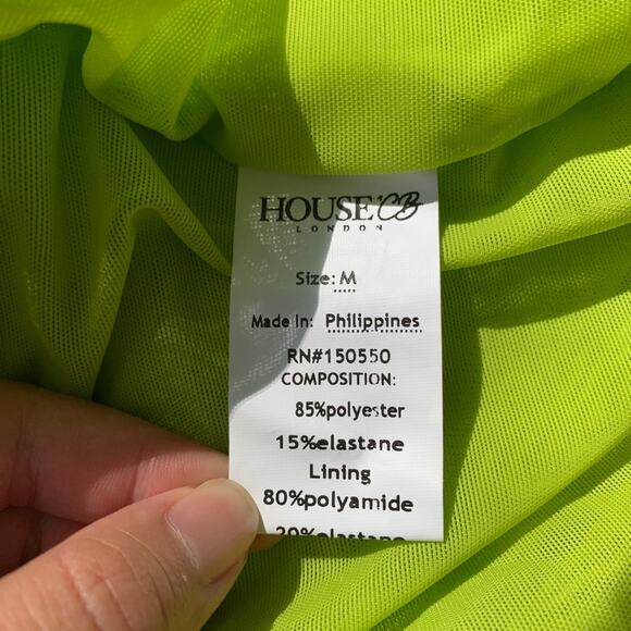 House of CB Lime Asymmetrical Dress - Picture 10 of 15